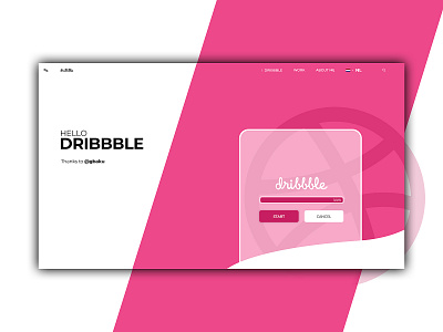 Hello, Dribbble! debut debut shot debutshot first shot firstshot hellodribbble ux webdesign welcome