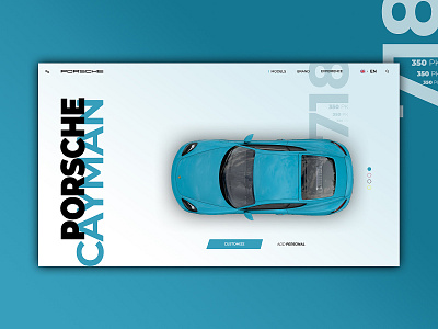 Porsche Cayman - Web Design design interface design porsche porsche cayman ui uidesign ux uxdesign uxui web design webdesign webdesigner website design