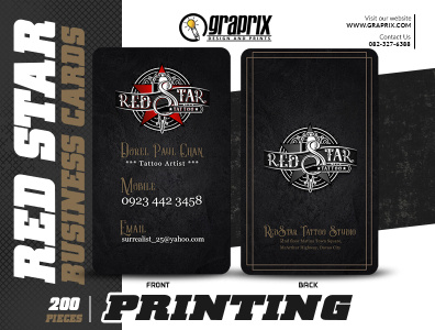 Red Star business card business card business card design business card mockup business cards businesscard print print design printing printmaking prints