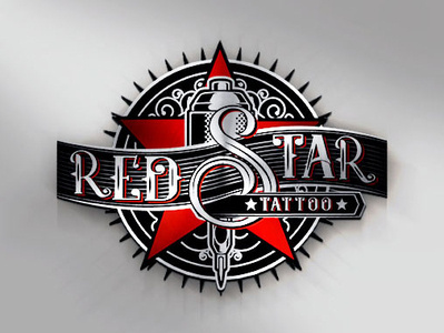 Red Star Tattoo branding design graphicdesign illustration illustrator logo logo design logo designer logodesigner logodesigns logogrid logoinspirations logos logotype photoshop vector