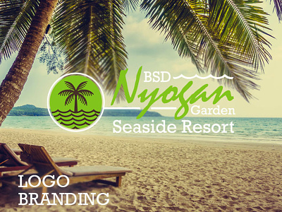 BSD Nyogan Garden Seaside Resort Logo Branding Designs.