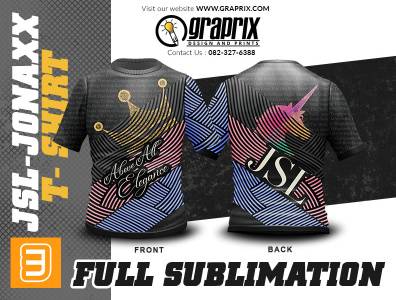 Queen JSL - Jonaxx T-shirt full Sublimation Design and printing