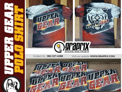 UPPER GEAR 5 pcs. Full Sublimation Design and Printing DONE!!!