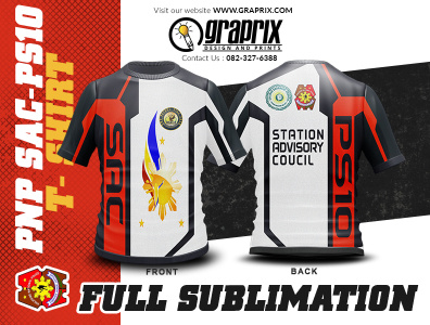 SAC PS10 T-Shirt Full Sublimation Design and Printing