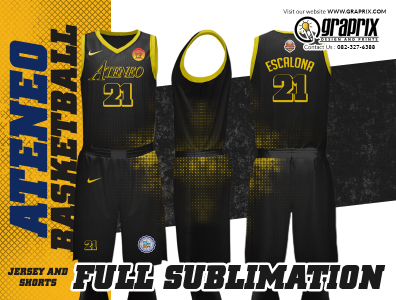 ATENEO Full Sublimation Basketball Jersey and Shorts Design by Roland ...