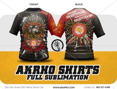 AKRHO - SKEPTRON T-shirt Full Sublimation Design and Printing by Roland ...