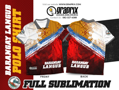 Barangay Langub Officials Polo Shirt Full Sublimation Design