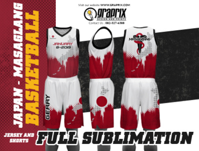 Japan Basketball Jersey and Shorts basketball jersey design jersey mockup print print design printing printmaking prints