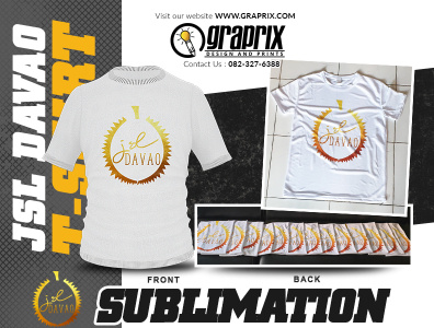 JSL Davao Drifit T-shirts Sublimation Printing