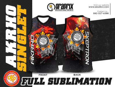 AKRHO-SKEPTRON Singlet Full Sublimation Design and Printing