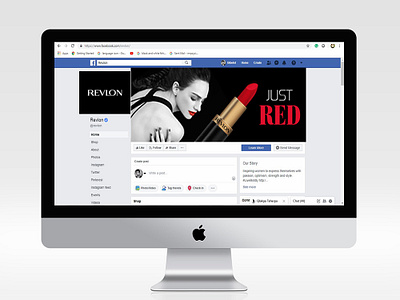 Revlon Web Banner Assignment branding cosmetic branding graphic design lipstick branding revlon social campaign social media post web banner web stategy