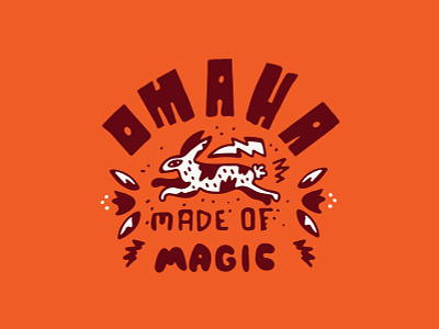Omaha Made of Magic design handmadetype illustration magic nebraska omaha rabit type