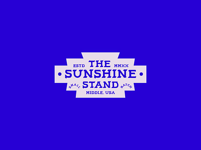 Sunshine Stand Badge badge brand identity branding design layout lemonade logo midwest type