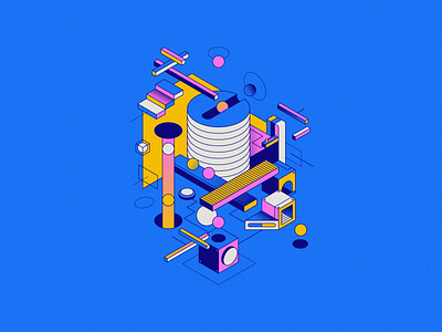 No-Code Conf 2021 - Illustration by Rese Wynn for Webflow on Dribbble