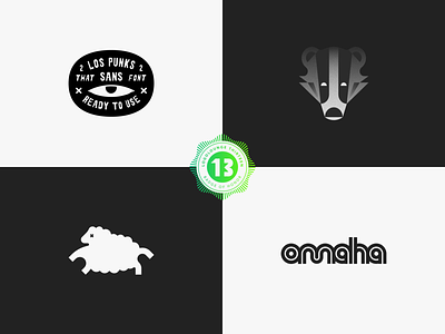 Logo Lounge winner! animal logo badge badger design graphic design hand handmadetype illustration logo logodesign logolounge sheep