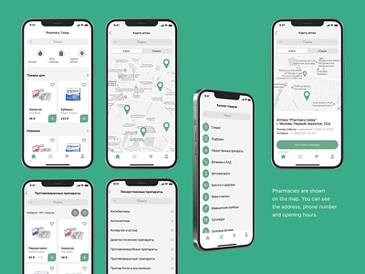 Concept mobile app - online pharmacy