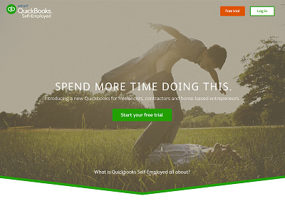 QuickBooks Self Employed Home Page Version 2