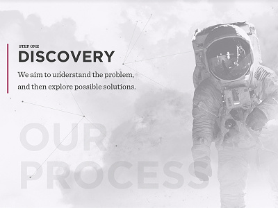Discovery apollo astronaut nasa particles process texture web design