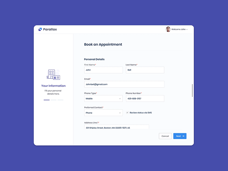 Appointment Booking - Mockup appointment booking booking system creative dashboard design dashboard ui designs health app healthcare healthcare app healthcare ui healthcare ui kit healthcare website healthtech ui interaction design tickets ui ui ux user experience ux uxdesign