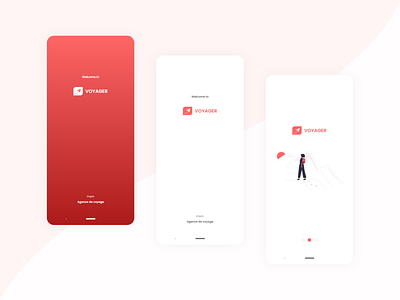 Travel App Welcome and Onboarding Screen