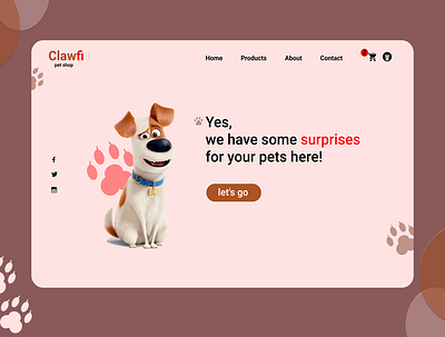 Petshop figma pet pet shop pets petshop photoshop web webdesign website website design