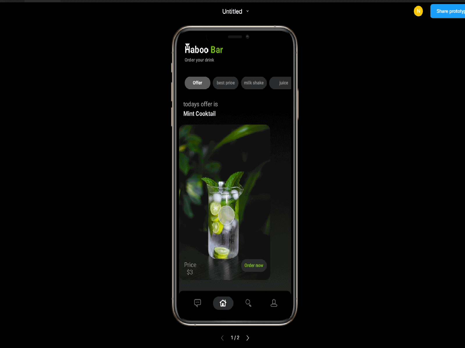 bar app design app bar bar app cooktail design juice ui ux