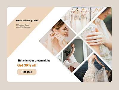 Wedding landing page bride landing landingpage ui ux vip web webdesig webdesign wedding wedding dress