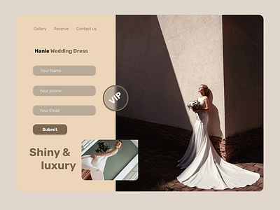 Wedding landing page