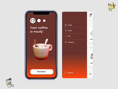 Cafe online menu coffee coffeeshop
