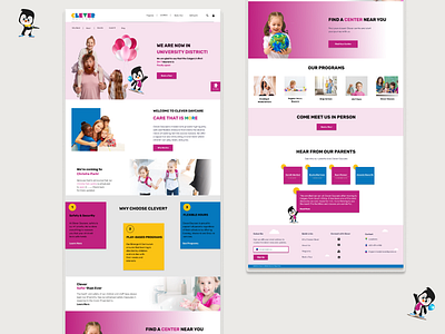 Daycare Web Design daycare design ui ux webdesign website