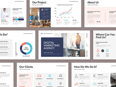Digital Marketing Agency PowerPoint Template design google slides keynote powerpoint presentation template