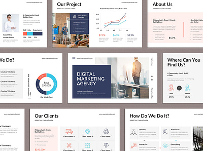 Digital Marketing Agency PowerPoint Template design google slides keynote powerpoint presentation template