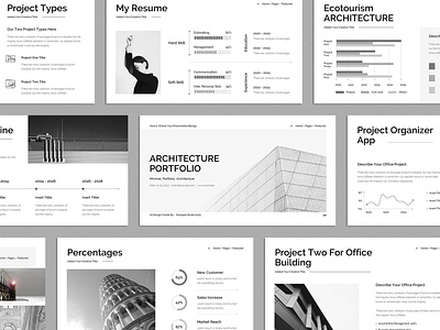 Architecture Portfolio PowerPoint Presentation annual branding design portfolio powerpoint presentation template