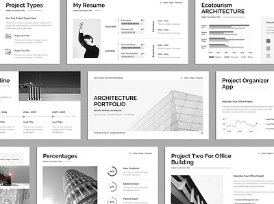 Architecture Portfolio PowerPoint Presentation annual branding design portfolio powerpoint presentation template