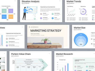 Marketing Strategy PowerPoint Presentation annual design keynote minimal powerpoint presentation template