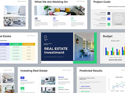 Real Estate Investment PowerPoint Presentation business design graphic design marketing powerpoint presentation real estate template