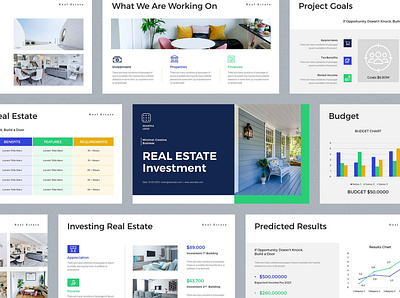 Real Estate Investment PowerPoint Presentation business design graphic design marketing powerpoint presentation real estate template