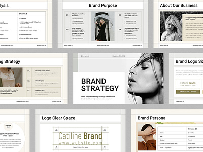 Brand Strategy PowerPoint Presentation Template branding business plan design marketing plan minimal powerpoint presentation proposal strategy template