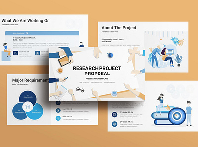Research Project Proposal PowerPoint Template annual branding design powerpoint presentation template