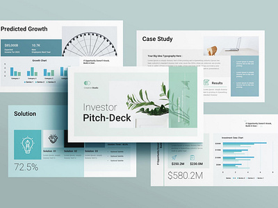 Investor Pitch Deck PowerPoint Presentation annual branding design graphic design powerpoint presentation template