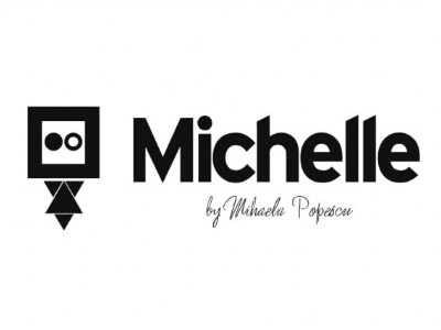 Michelle by... blogger girl logo logo design mark