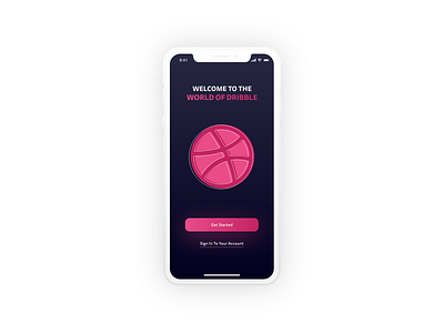 Welcome To The World Of Dribble adobe xd app branding design interaction logo phone sign in sign in form sign in page ui uiux
