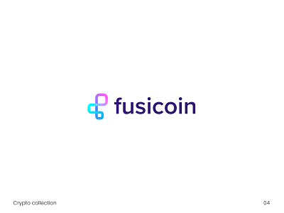 Fusicoin logo animation blockchain brand identity branding crypto cryptocurrency gradient icon identity logo logo animation logodesign logotype mark monogram nft token web3