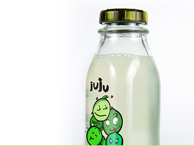 Juju Juice - Lime bottle illustrator lemon packaging photography photoshop