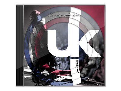 UK Resistance CD cover design graphic graphic design photoshop typography