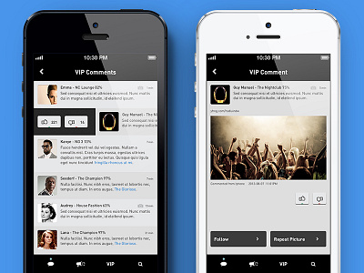 Nightlife 7.0 / 8.0 VIPPages - Redesign 2 app design icons mobile nightlife photoshop twitter ui