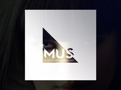 The MUS branding branding illustrator logo modern art mus museum