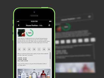 Nightlife 3.0 ClubInfo - Redesign 8 app clubs design detail page mobile nightlife photoshop rank ui
