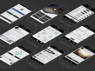 Nightlife App [all*] comps app comps design info infographic minimal nightlife app overview templates