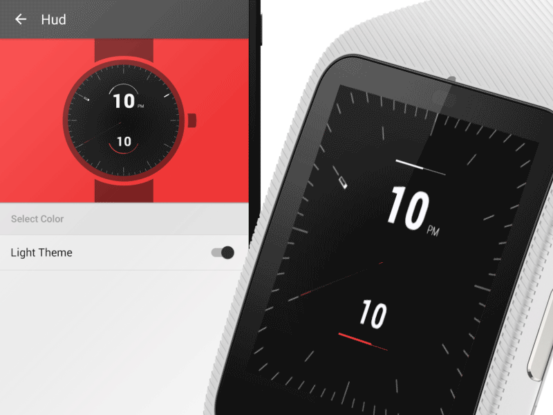 Android Wear – Hud analog android app clock google hud time ui ustwo watch face wear wearables